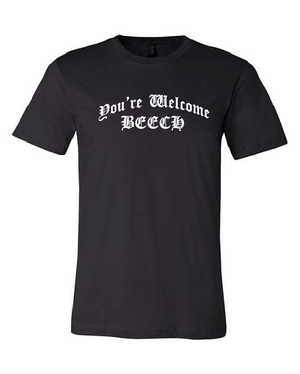 " YW Beech"  Embroidered Short Sleeve Super Soft Premium Unisex T shirt