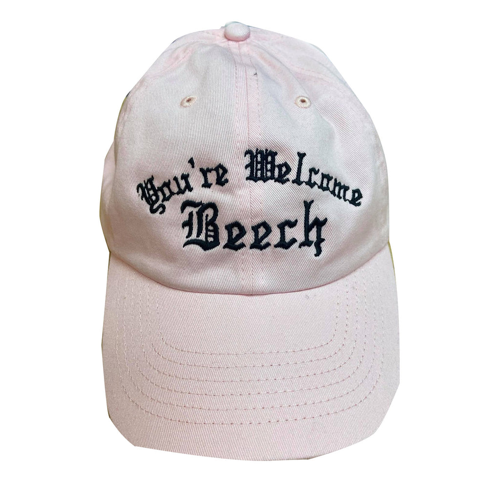 "You're Welcome Beech" Light Pink Deconstructed Cap